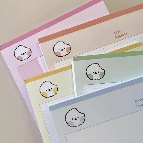 perper|韩国sulbbange超可爱狗狗经典款INS风B5学习拍纸本便签