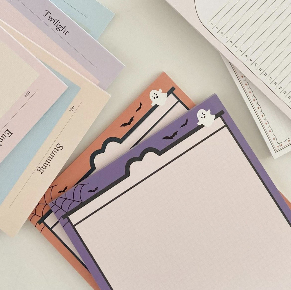 nyny新品情书彩虹万圣节拍纸本