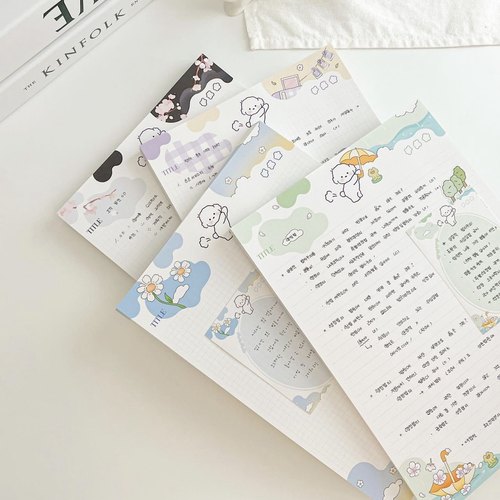 现货韩国onsup放屁狗春游拍纸本