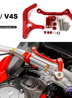 适用DUCATI杜卡迪揽途V4方向阻尼钛尺支架BSK欧林斯钛尺码MTSV4V2