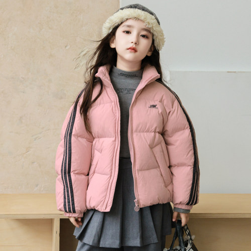 男童羽绒服短款2026冬季新款休闲女童羽绒服中童面包服外套H5268