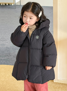 宝宝羽绒服中长款2025冬季新款女童羽绒服中小童装1-3-6-8岁C4215