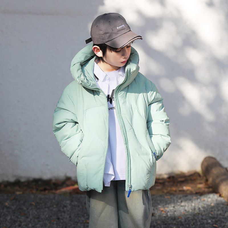 男童羽绒服中大童2024冬季新款儿童羽绒服洋气90绒童装外套23971
