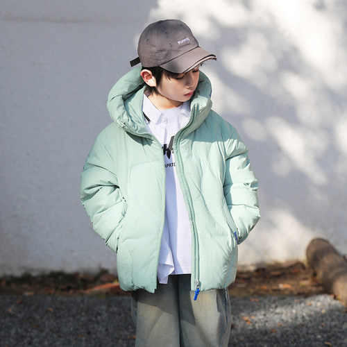 男童羽绒服中大童2024冬季新款儿童羽绒服洋气90绒童装外套23971