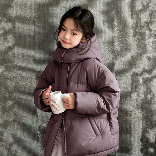 儿童羽绒服女童短款2025冬新款加厚男童羽绒服小中大童装90绒4067