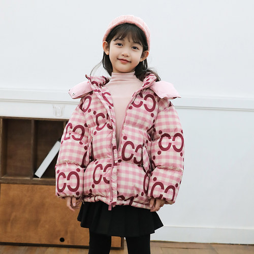 儿童装羽绒服男童24冬季新款女童羽绒服加厚连帽母女亲子装23167