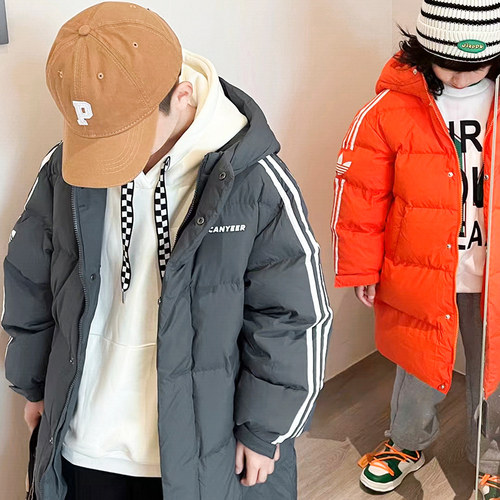 羽绒服中长款加厚童装