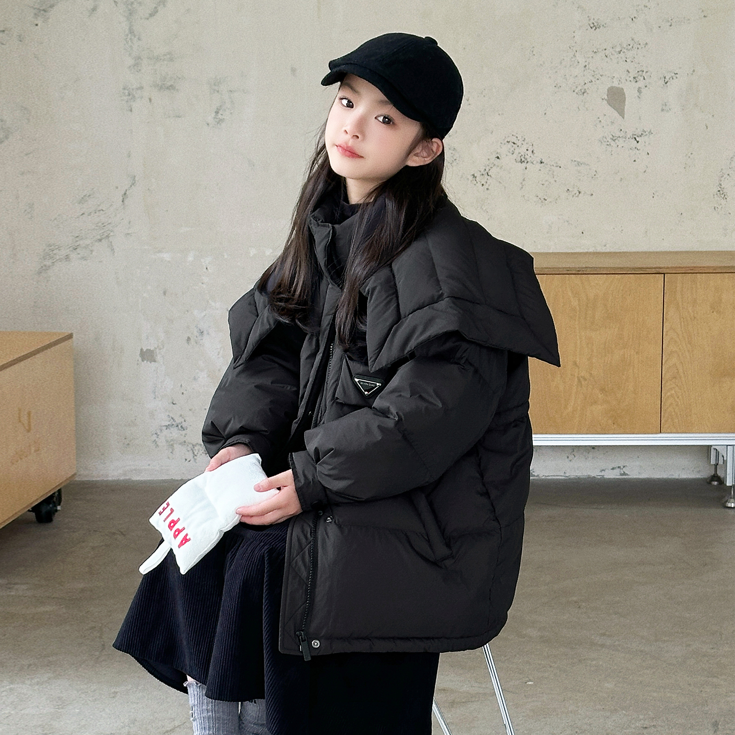 女童羽绒服中长款2025冬季新款加厚儿童羽绒服中大童装外套4058