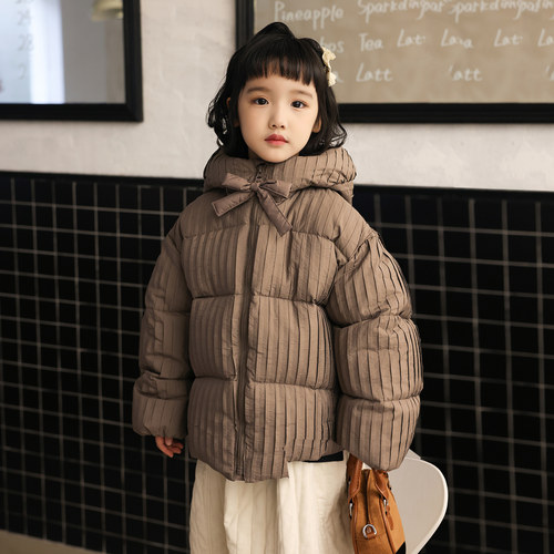 女童羽绒服加厚款2025冬季新款儿童羽绒服短款90绒童装外套C4159