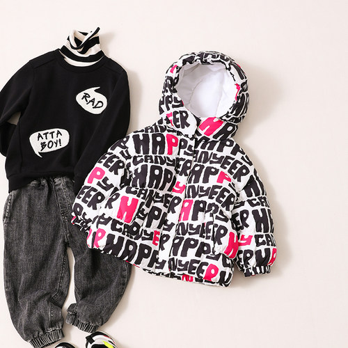 宝宝短款加厚羽绒服90绒