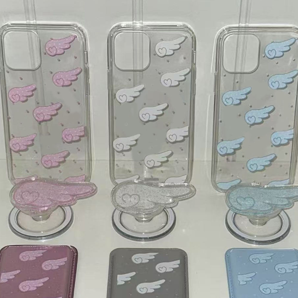 韩国ins波点翅膀16软壳iPhone15promax手机壳13全包14新款12女xr新款16小众15pro全包防摔xr日韩风保护套