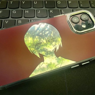 动漫EVA绫波丽暗黑iPhone13适用14Pro苹果15镜面12手机壳11潮酷13