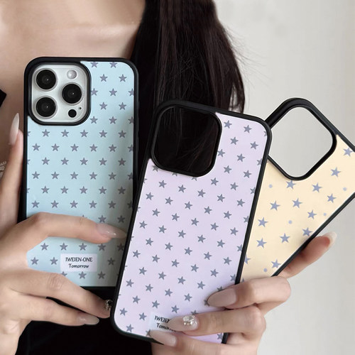 韩系ins小众高级感星星磨砂适用iPhone15promax苹果16手机壳14高级12简约14Pro少女13Promax防摔保护套