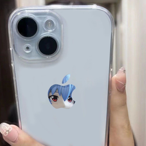 可爱ins苹果头绫波丽透明16手机壳适用iPhone15promax全包11苹果14动漫13保护套xr日系简约卡通xs全包15软12