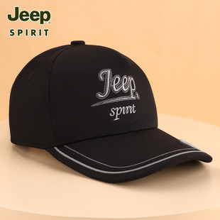 JEEP帽子男春夏季时尚休闲街头百搭男款鸭舌帽户外透气潮流棒球帽