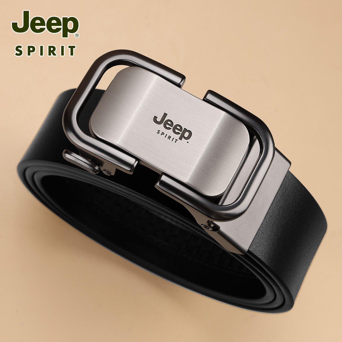JEEPSPIRIT商务休闲自动扣腰带