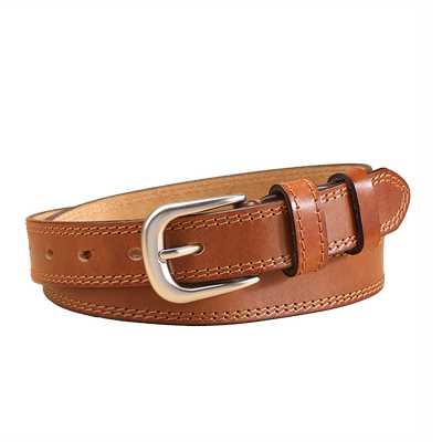 JEEPSPIRIT女车线牛皮简约腰带