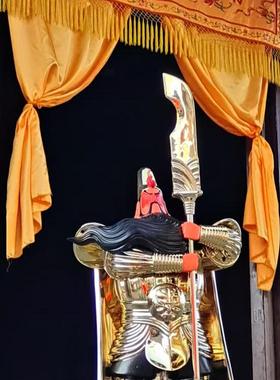 山西关帝庙武财神关羽手办摆件