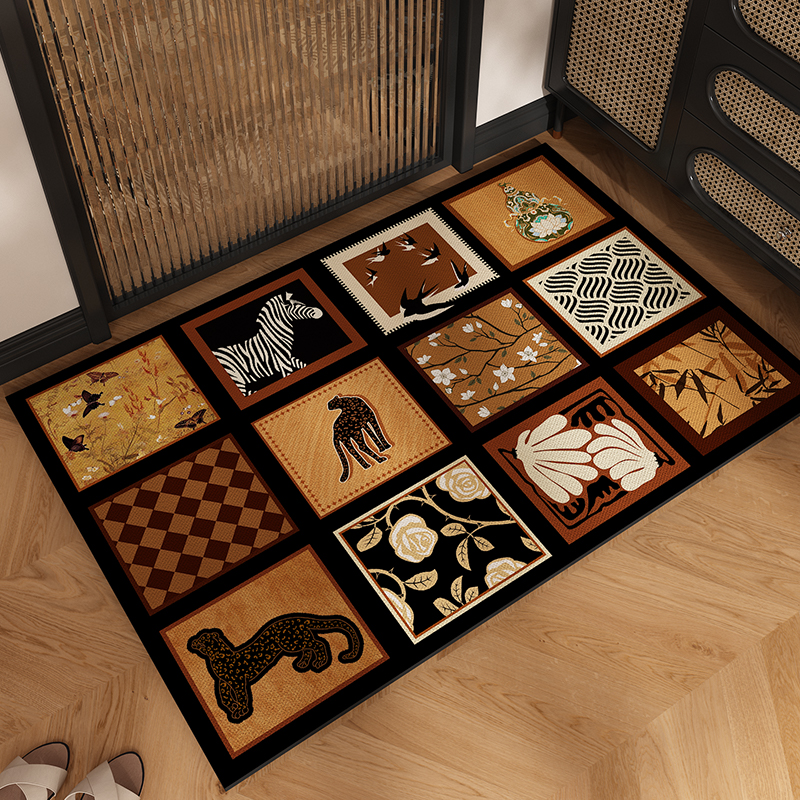 中古风浴室地垫吸水速干