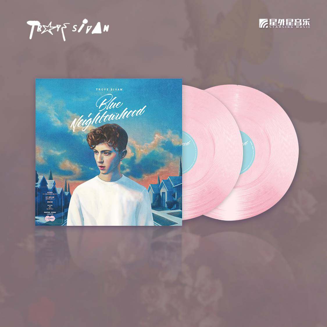 官方正版 戳爷专辑 troye sivan lp黑胶唱片 12寸 troyesivan粉胶