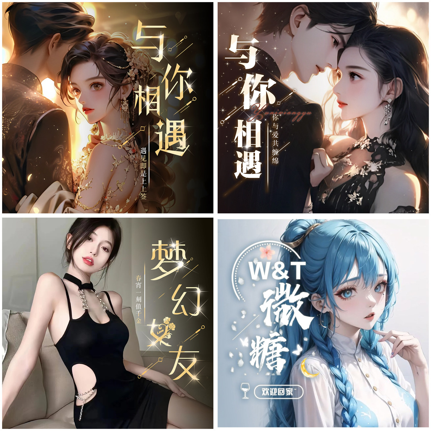 语音厅头像定制公会头像框大头团头制作直播间封面厅头背景图设计