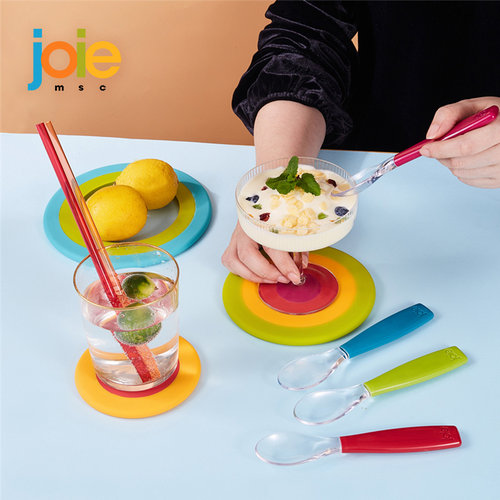 彩虹系列零食密封夹量勺防烫锅垫不锈钢吸管雪糕勺子冰块模具家用