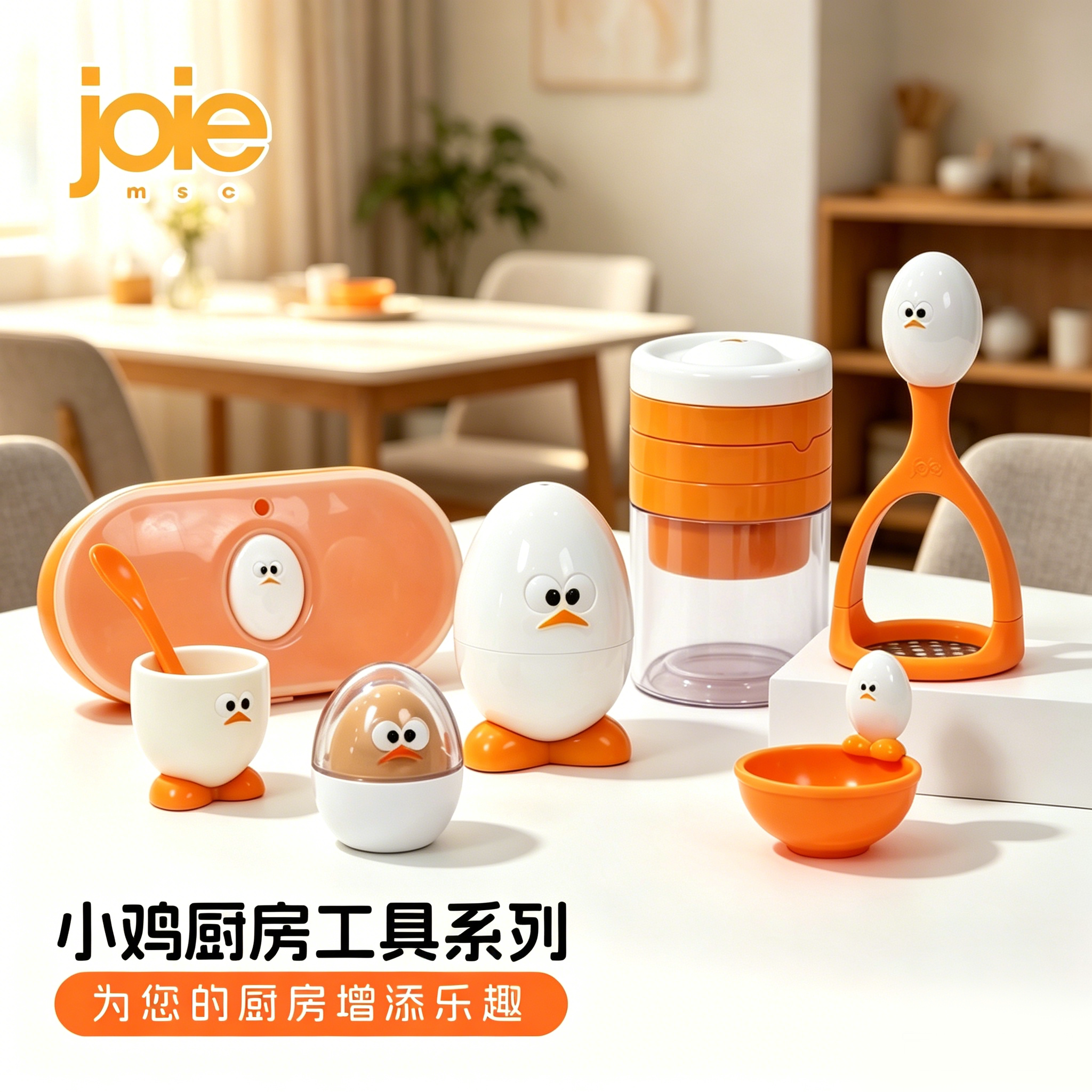 joie小鸡系列厨房创意工具切蛋器蛋清分离器煎蛋模具打蛋器平底锅