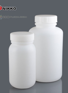 塑料瓶2L5L小口试剂瓶广口黑色10L棕色避光HDPE白色样品NIKKO进口