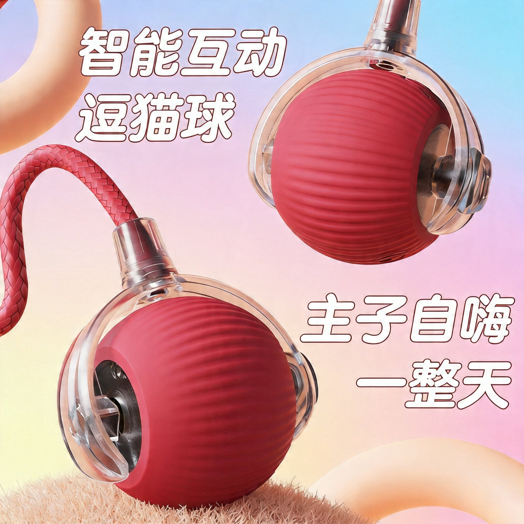 智能球自动逗猫狗玩具自嗨解闷