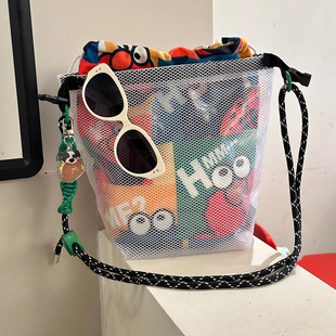 芝麻街游泳包干湿分离大容量防水手提洗漱收纳包运动健身包沙滩包