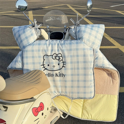 kitty电动车挡风被冬季2025新款挡风罩加厚防寒雅迪爱玛电车通用