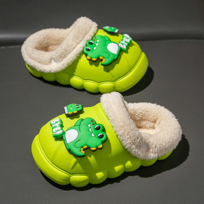 倍易爱儿童棉拖鞋冬季棉套可拆洗