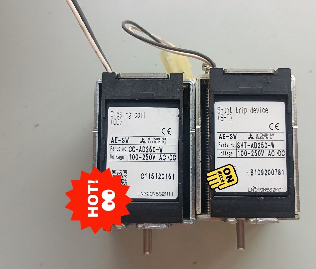 三菱框架断路器分励闭合电磁铁线圈AE-SW欠压脱扣器AE-SS/SF UVT