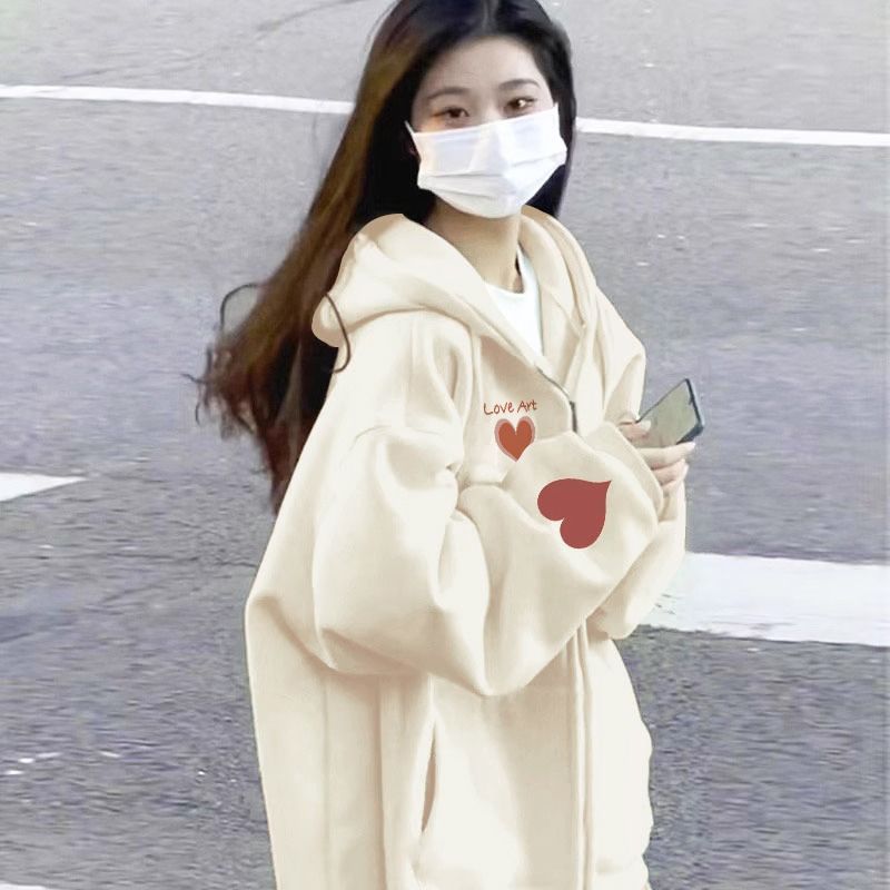 春季卫衣外套女春秋季新款2026爆款女装上衣oversize连帽春装开衫