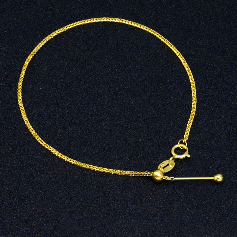 18k金针式手链防丢设计手链diy