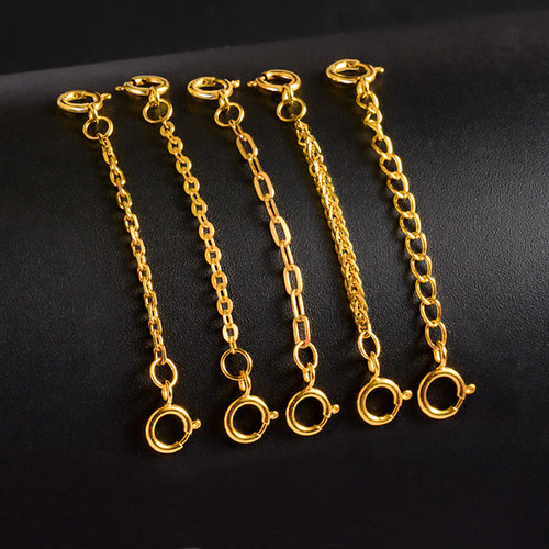 语瑶18k金双扣头延长链