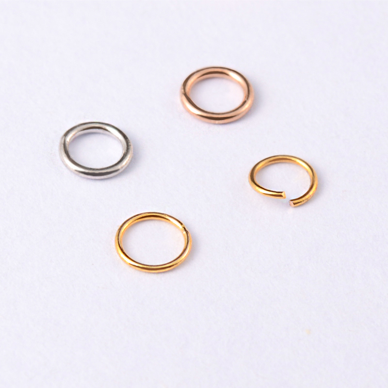 语瑶18K金diy闭口圈开口圈配件