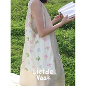 频繁热爱 彩色蝴蝶全棉布袋复古帆布包碎花学生托特包 布袋合辑