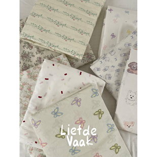 频繁热爱【被套集合啦】全棉碎花被套复古印花卡通纯色单品被套