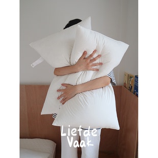 频繁热爱 A类素棉枕芯柔软酒店枕头护颈枕出口高低枕 明治西川