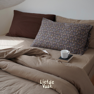 频繁热爱【可可栗子】a类天竺棉四件套柔软纯棉针织棉复古床品