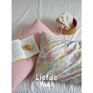 频繁热爱【枕套集合啦!】ins风纯棉碎花枕套纯色枕头套单个