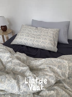 频繁热爱全棉复古印花四件套