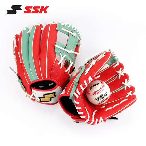 SSK青少年棒球手套天然猪皮