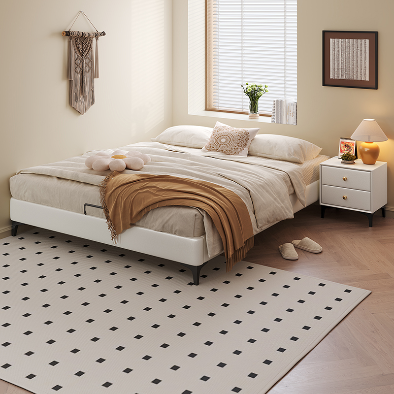 全实木钢木床板榻榻米无床头排骨架床架1.5m卧室中小户型齐边床