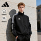 新款 正品 立领夹克女防风保暖运动服 春季 Adidas阿迪达斯男外套棉款