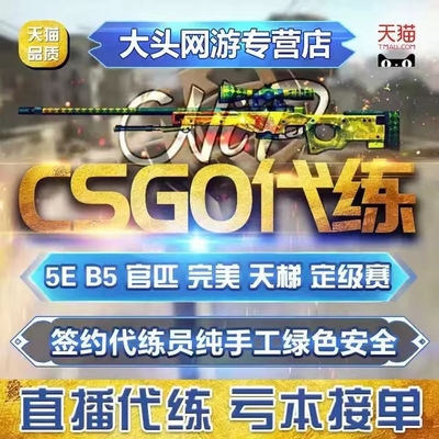 CSGO代练完美5E天梯上分CS2起源2定级赛等级胜场官匹段位B5代打