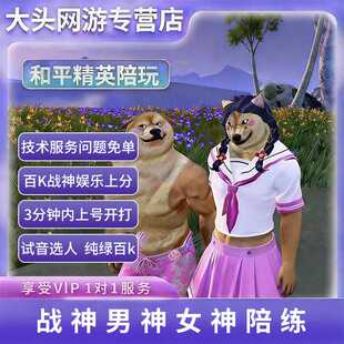 和平精英陪玩上分吃鸡陪练手游顶级战神男女技术端游手游陪练护航