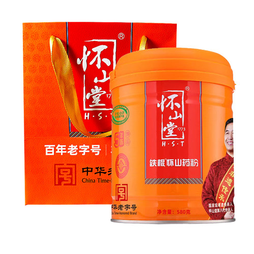 怀山堂铁棍山药粉580g五年陈熟粉