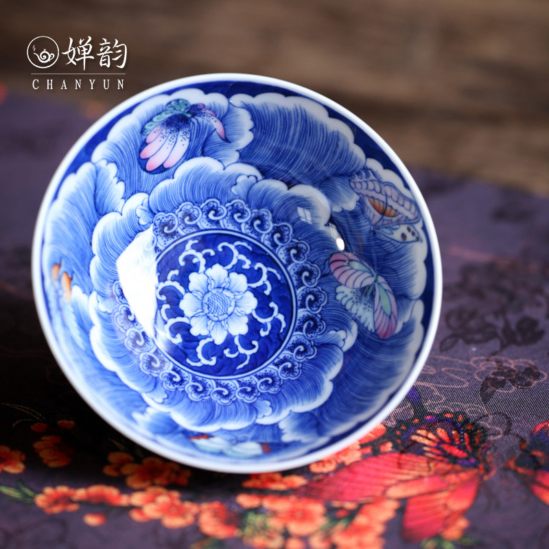 婵韵卓君茶杯满堂花醉杯主人杯
